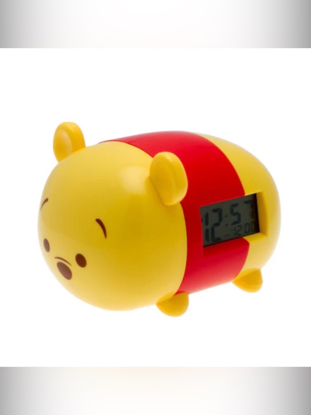 Cute Winnie the Pooh Digital Alarm Clock with Red